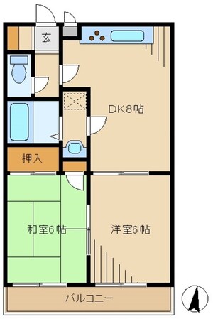 シャンブルド昭島の物件間取画像